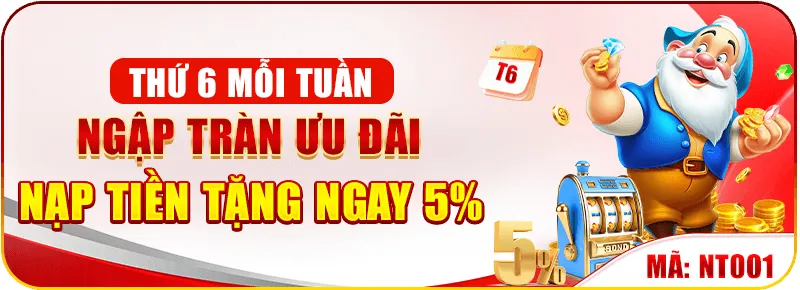 Khuyến mãi nạp tiền hàng tuần 9RR99 Com